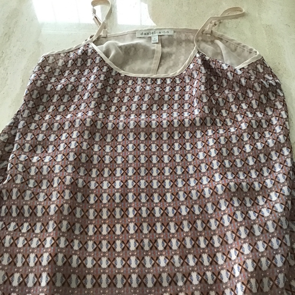 Daniel Rainn print lined tank top size M